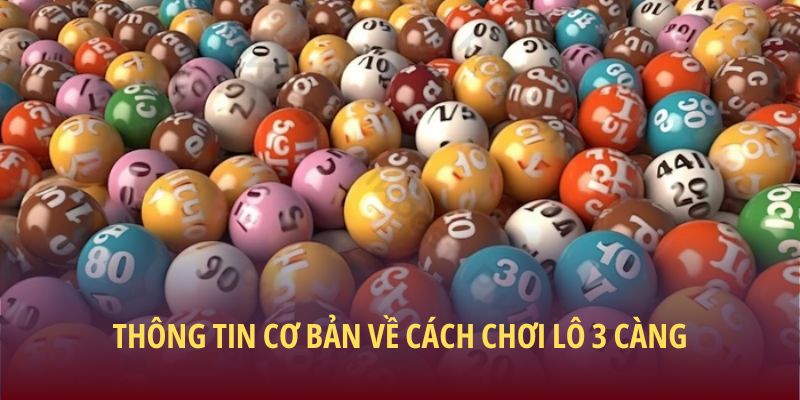 Thông tin cơ bản về cách chơi lô 3 càng