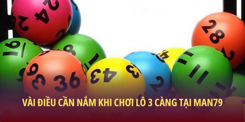 Vài điều cần nắm khi chơi lô 3 càng tại Man79